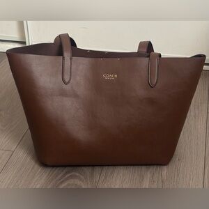 Coach Dark Brown Leather Carryall